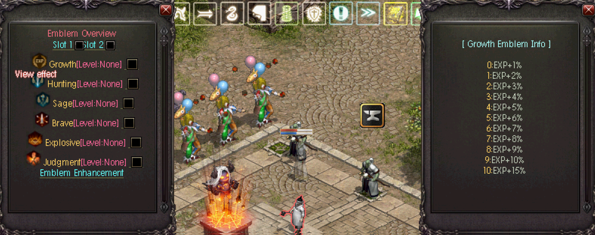 Achievement Emblem Menu