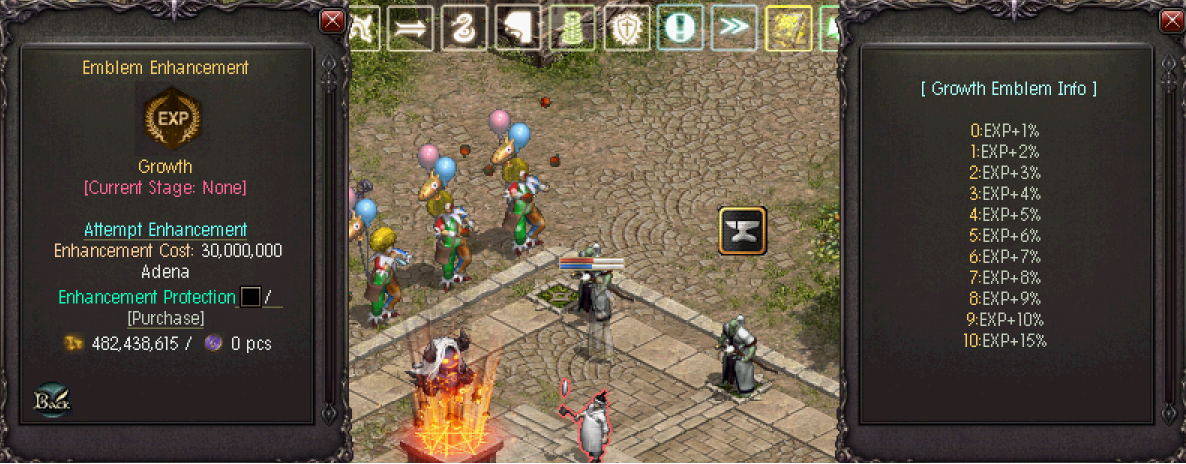 Emblem Enhancement Menu