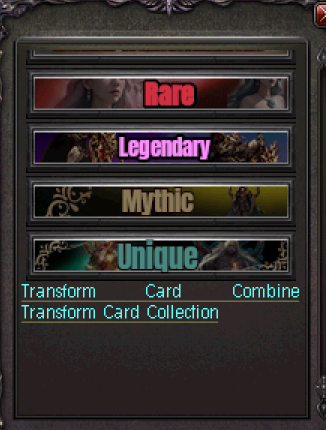 Polymorph Combine Menu